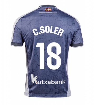 Real Sociedad Carlos Soler #18 Venkovní Dres 2025-26 Krátkým Rukávem Real Sociedad Carlos Soler #18 Venkovní Dres 2025-26 Krátkým Rukávem